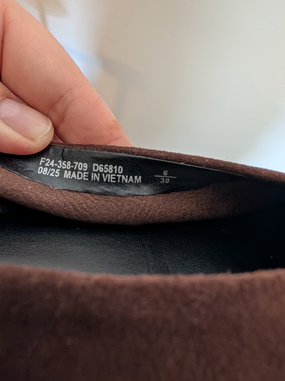 NEXT Women's Brown Suede Ballet Flats - Picture 5 of 5